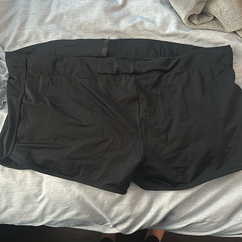 Torrid black bathing suit short never worn